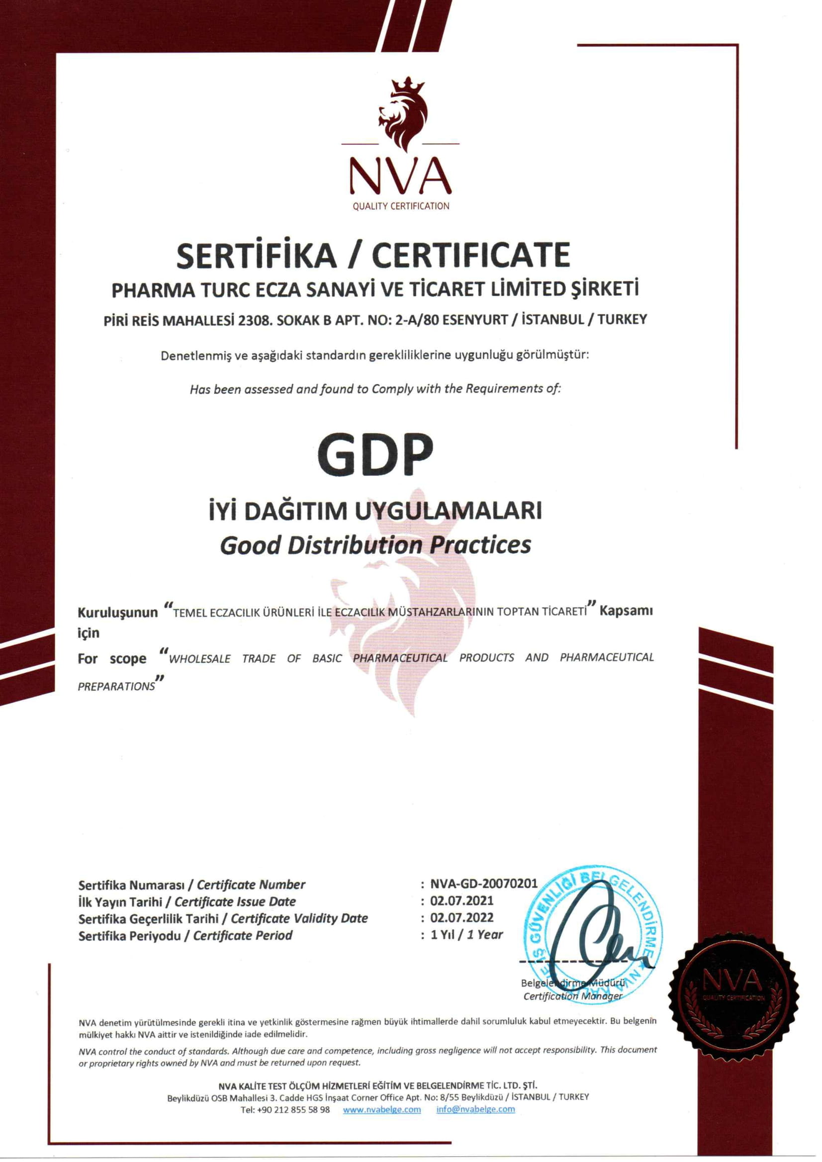 NVA-GD-20070201 PHARMA TURC GDP