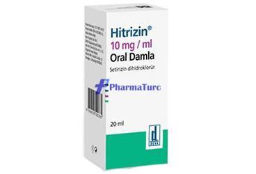 HITRIZIN 10 MG/ML ORAL DAMLA, COZELTI (20 ML)